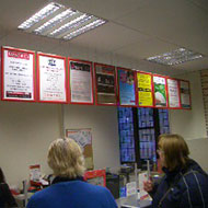 Advertising panels in Post Offices